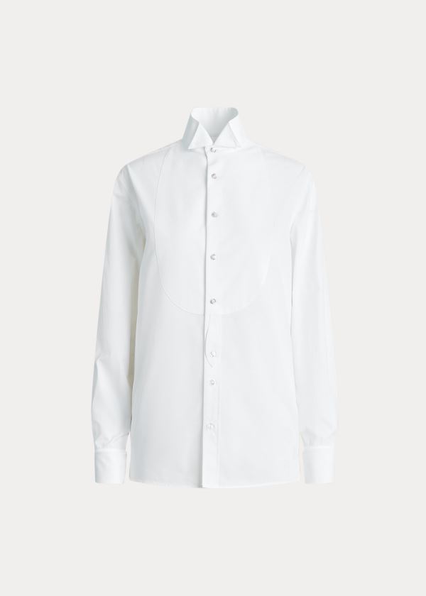 Camisa Ralph Lauren Marlie Wingtip Algodão Mulher 71382-IUEH